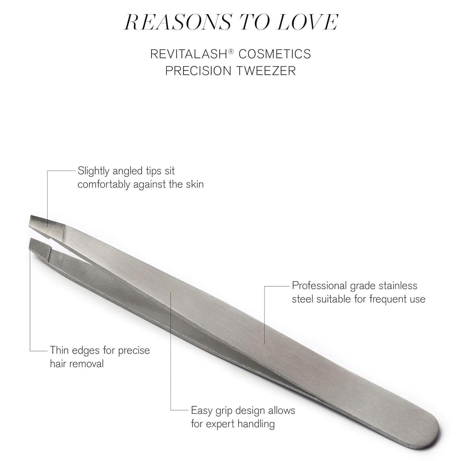 Open Box - RevitaLash Cosmetics, Precision Tweezers, Professional Grade - Thumbnail 4