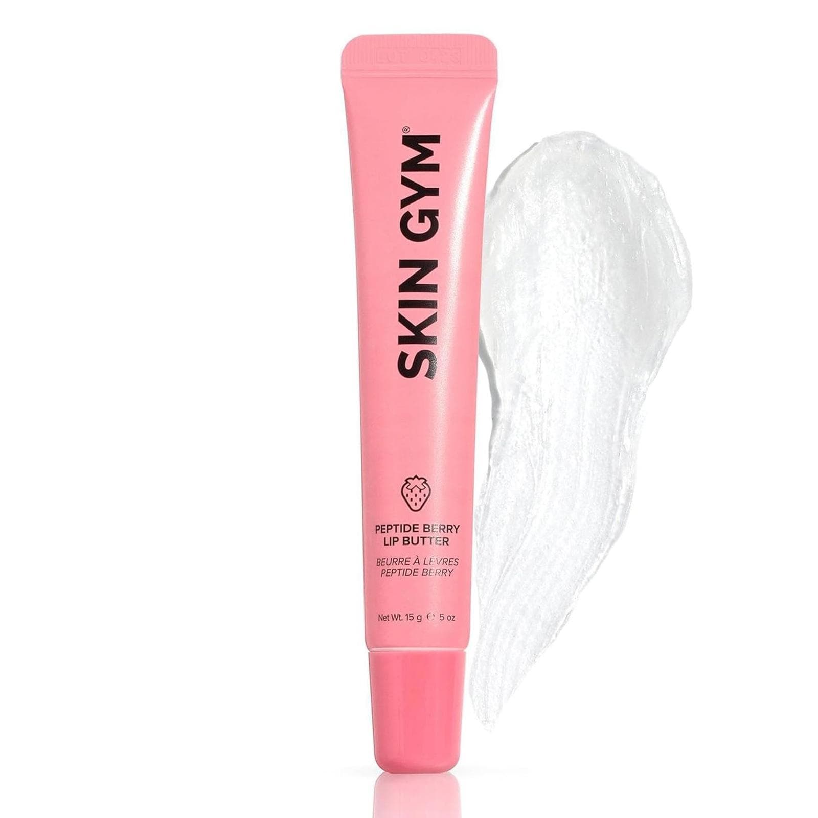 Skin Gym Peptide Berry Lip Butter, Plumping Lip Balm 5oz, EXP: 04/28/26