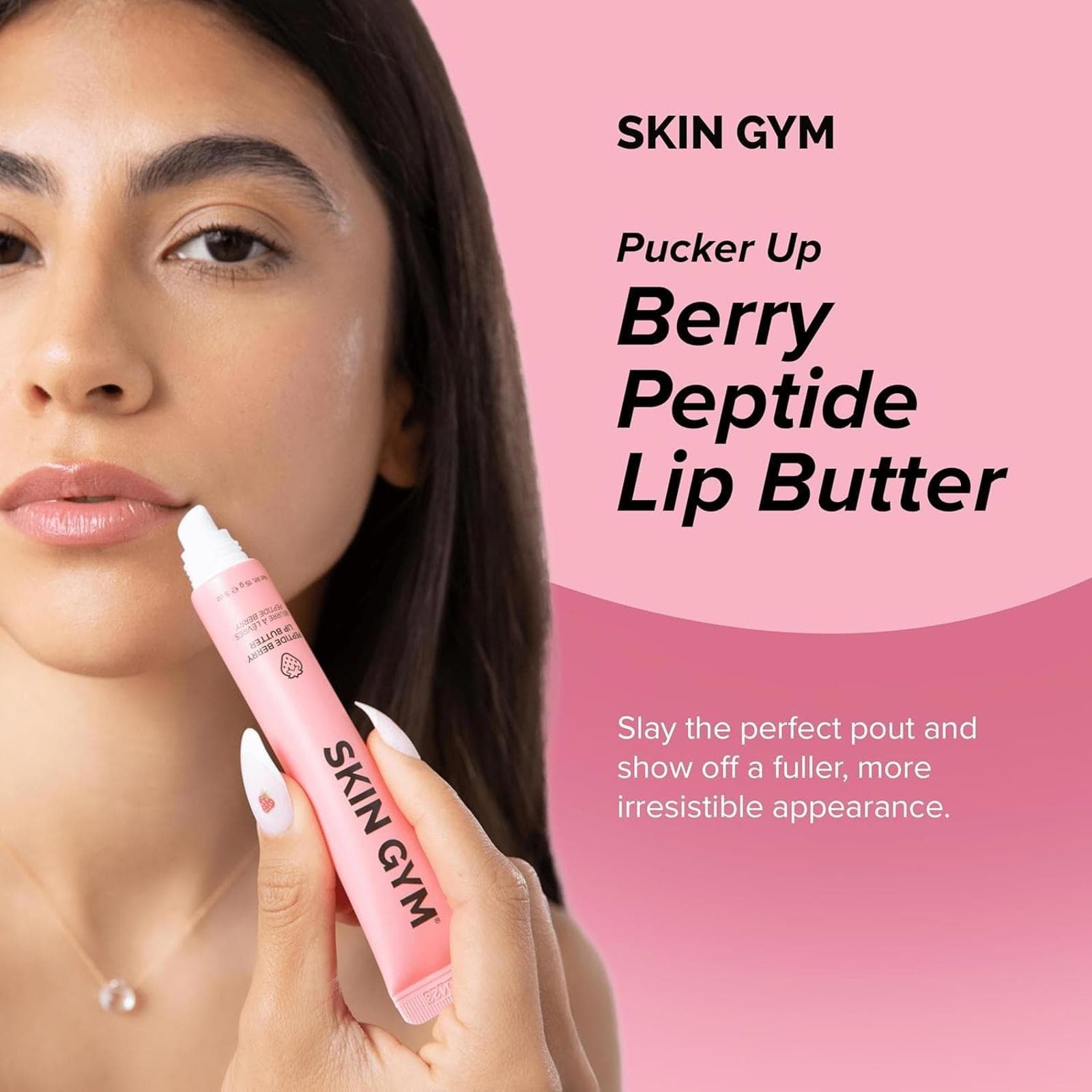 Skin Gym Peptide Berry Lip Butter, Plumping Lip Balm 5oz, EXP: 04/28/26 - Thumbnail 2