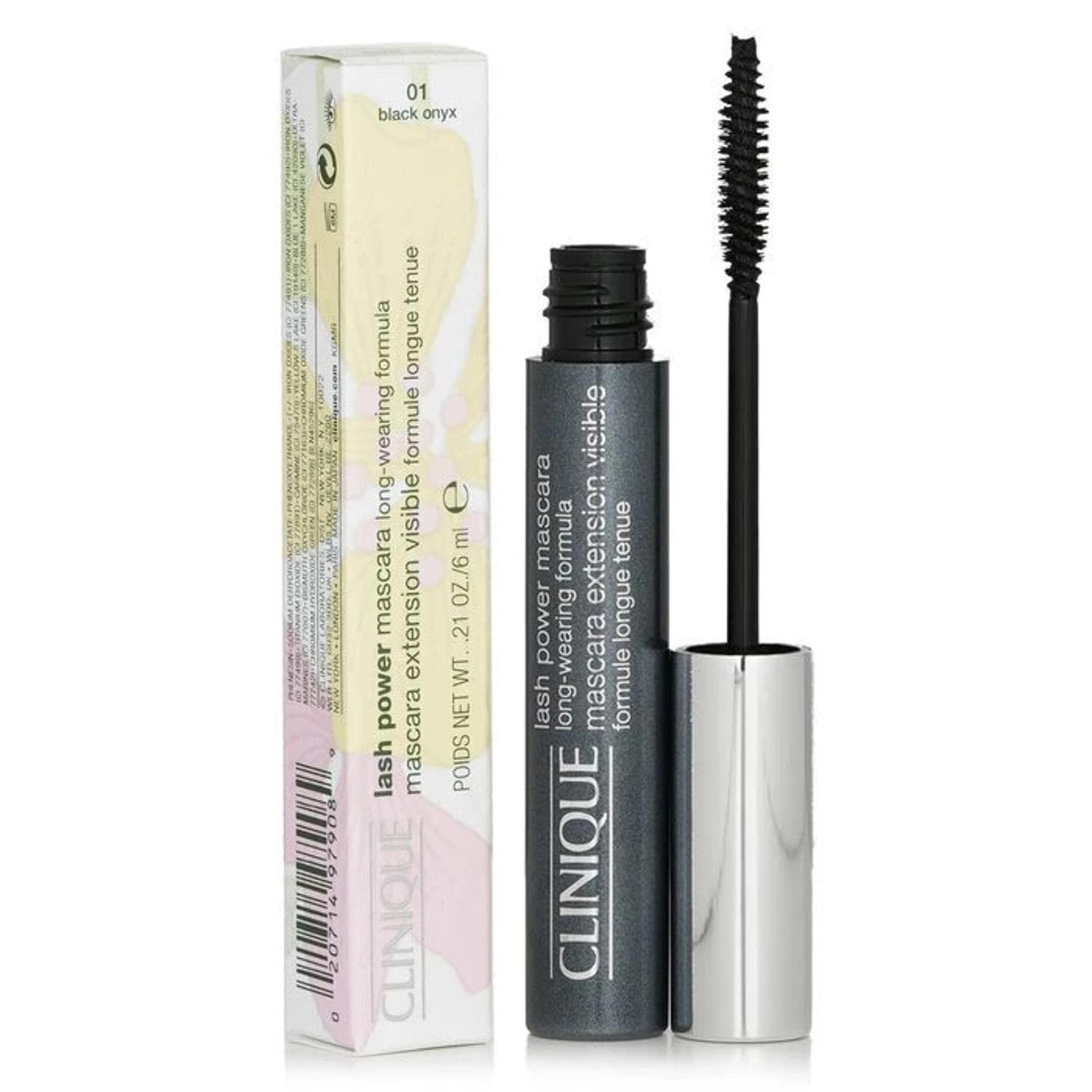 Clinique Lash Power Mascara Long-Wearing Formula 01 Black Onyx, 0.21 oz - Image 1