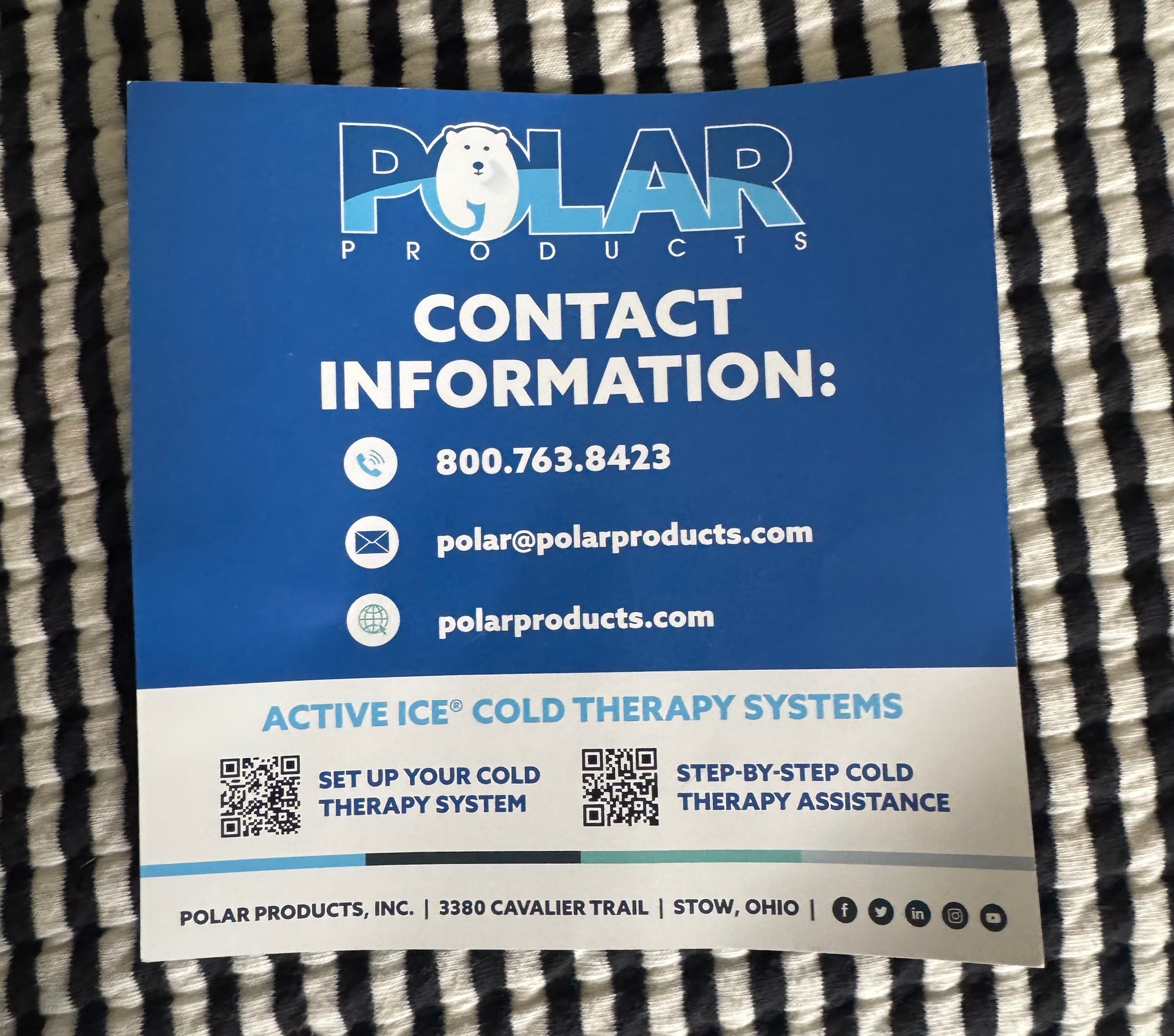 Polar Active Ice Replacement Therapy Pad and Adjustable Wrap Strap - Thumbnail 2