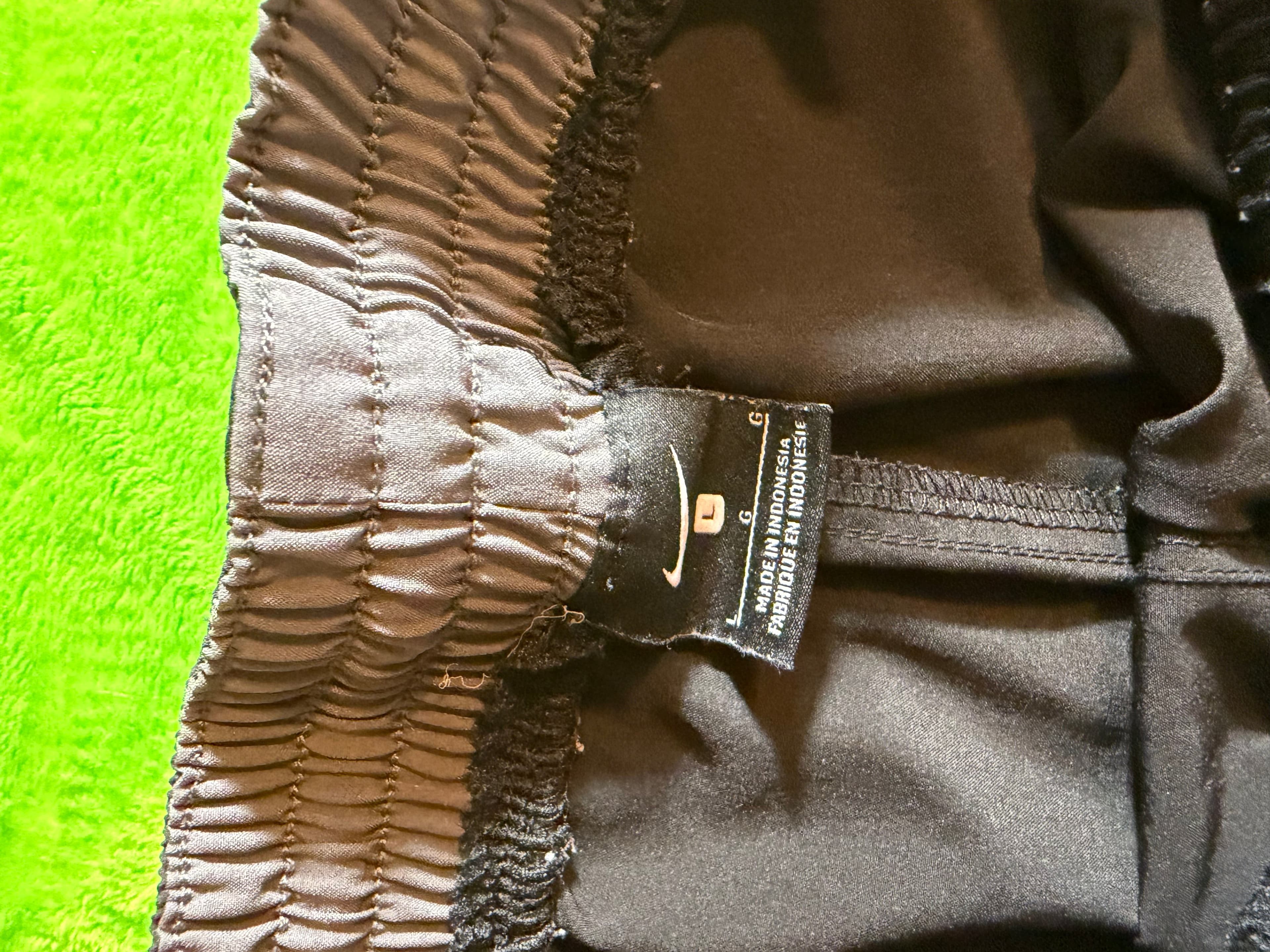 Nike black volleyball-style swim shorts featuring white logo-branded tape - Thumbnail 3