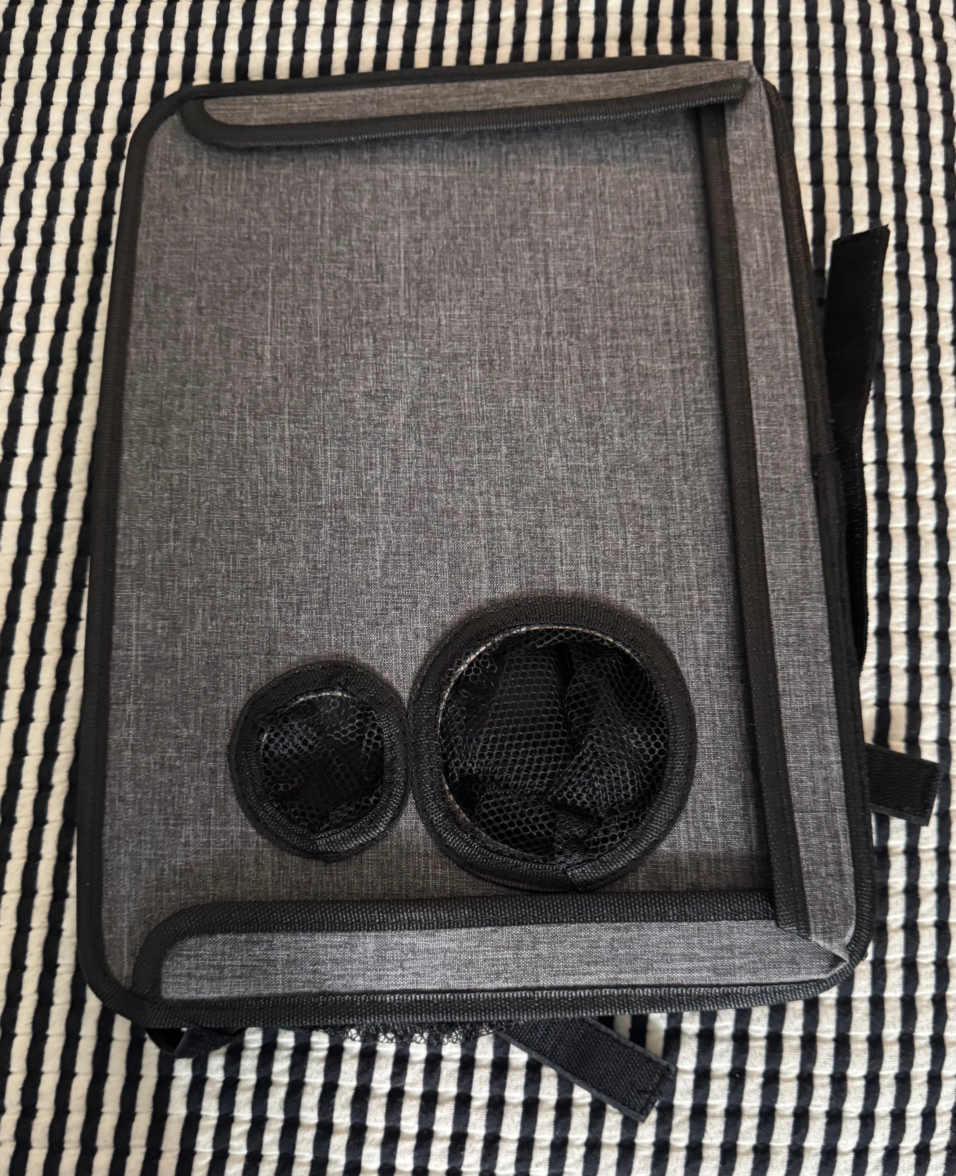 Walker Tray with Cup Holders - Gray Universal Walker Attachment - Thumbnail 3