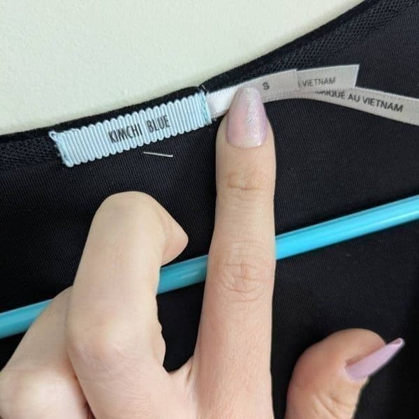 Urban Outfitters Kimchi Blue Velvet Long Sleeve Dress - Thumbnail 4