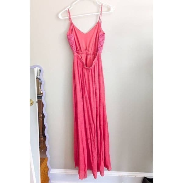 Rue 21 Backless Coral Maxi Dress - Thumbnail 4