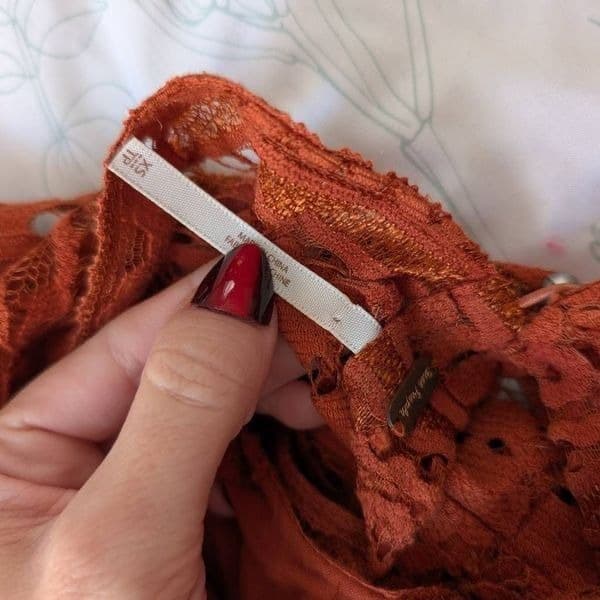 Free People Angel Rays Copper Lace Dress - Thumbnail 8