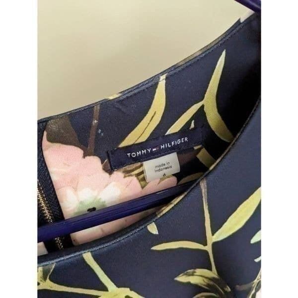 Tommy Hilfiger Floral Ruffled Sleeve Bodycon Dress - Thumbnail 7