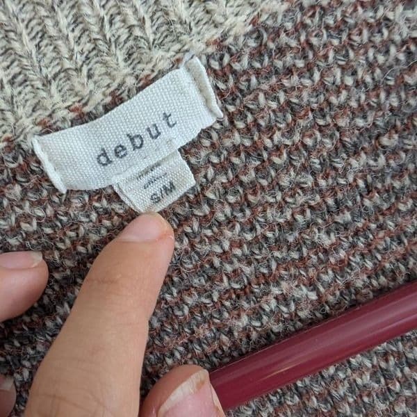 Debut Oversized Southwestern Cardigan Sweater - Thumbnail 4