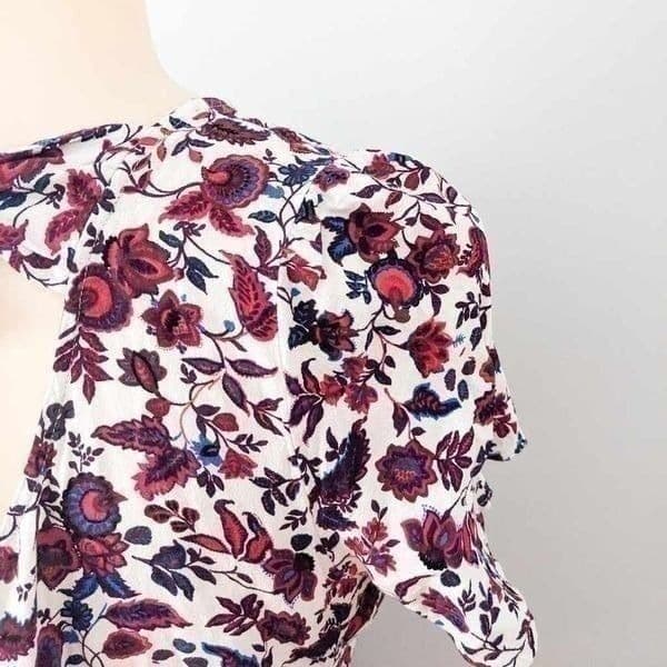 Jack Wills Floral Short Sleeve Romper with Pockets - Thumbnail 4