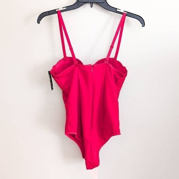 NWT Spirit Halloween Red Lace Bodysuit - Thumbnail 3