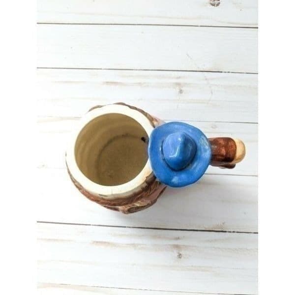 Vtg Cowboy Beer Barrel Mug Made in Japan - Thumbnail 3