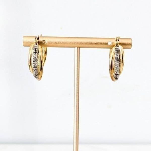 Victoria Townsend 18K Gold Over Sterling Silver Hoop Earrings - Thumbnail 3