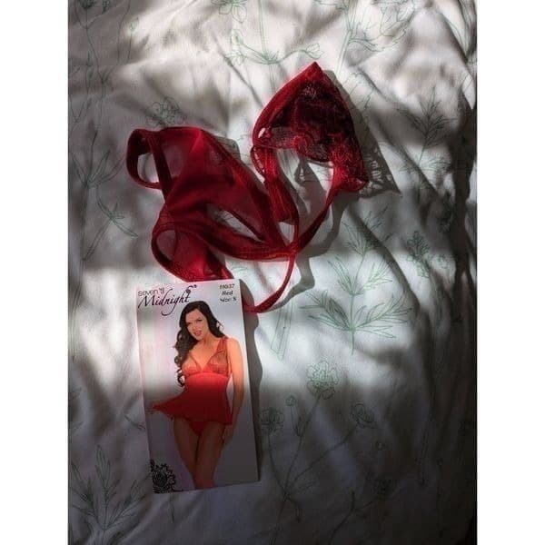 Seven Til Midnight Bed of Roses Babydoll Set NWOT - Thumbnail 5