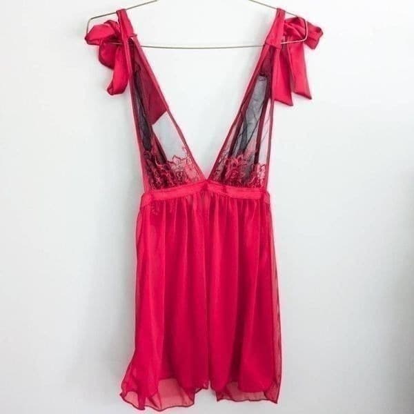 Seven Til Midnight Bed of Roses Babydoll Set NWOT - Thumbnail 4
