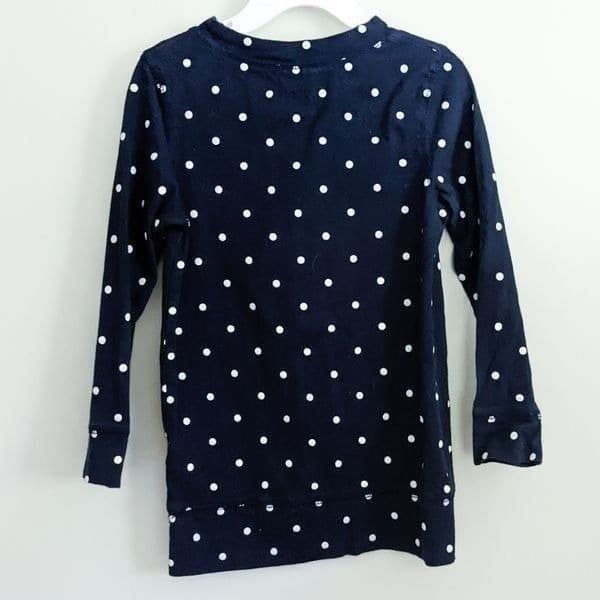 Osh Kosh B'Gosh Girls Polka Dot Gold Heart Dress - Thumbnail 2