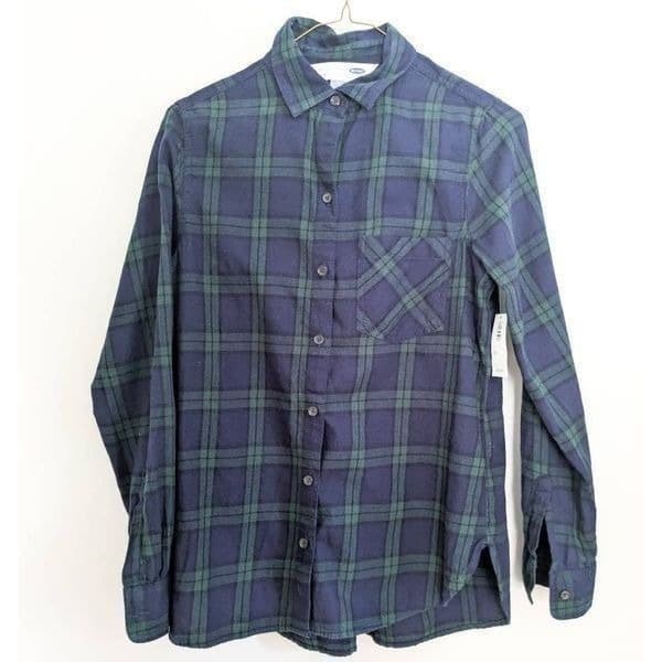 Old Navy The Classic Flannel in Black Watch NWT