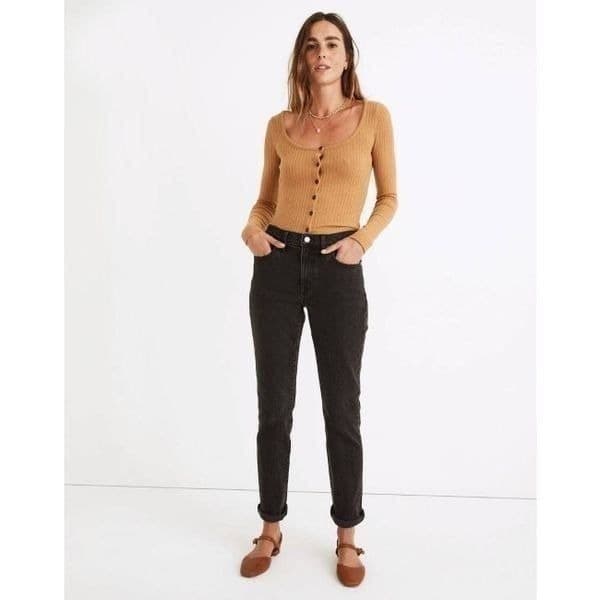 Madewell The Slim Boyjean in Lunar Wash 26