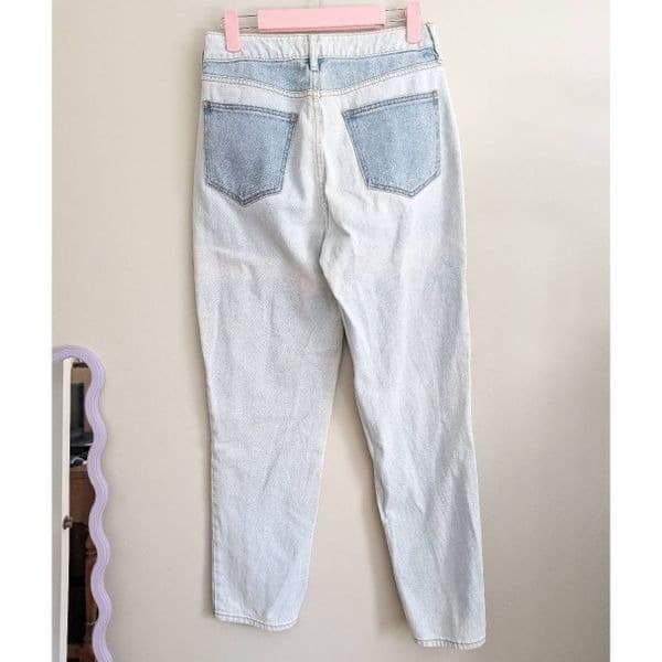 Pacsun Eco Hopper Patch Color Block Mom Jeans 26 - Thumbnail 7