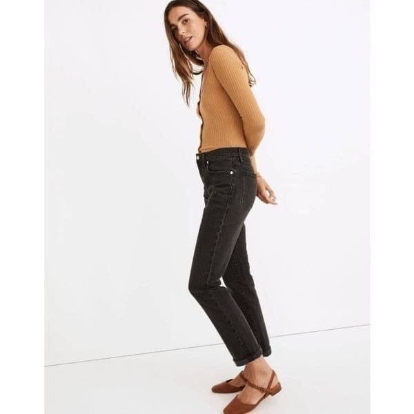 Madewell The Slim Boyjean in Lunar Wash 26 - Thumbnail 2