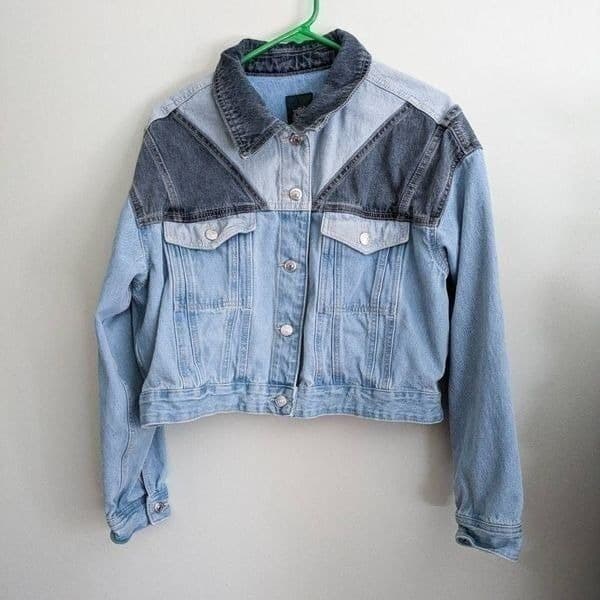 Wild Fable Women's Patchwork Denim Jacket - Thumbnail 4