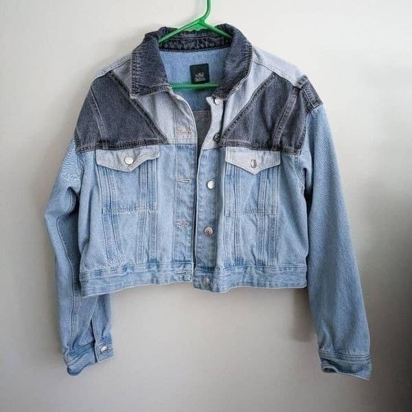 Wild Fable Women's Patchwork Denim Jacket - Thumbnail 3