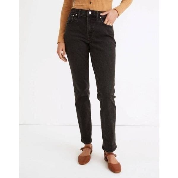 Madewell The Slim Boyjean in Lunar Wash 26 - Thumbnail 4