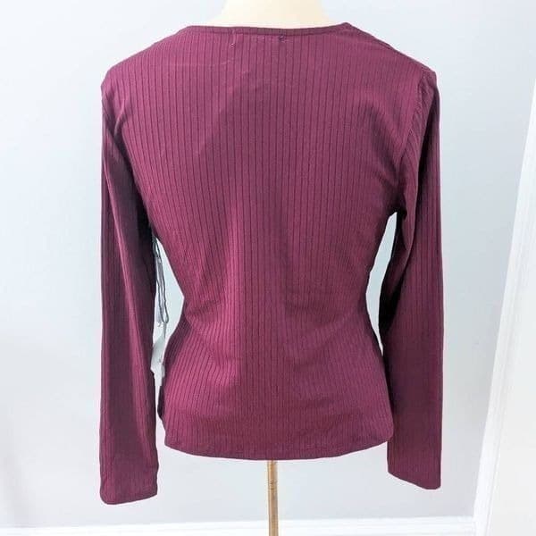 Stitch Fix Nine Britton Rogue Ribbed Front Cross Knit Top - Thumbnail 3