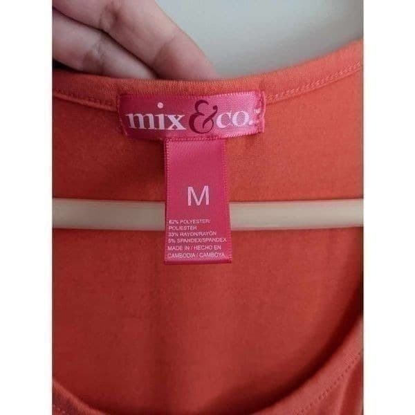 Mix and Co Coral Sleeveless High Low Pocket Dress - Thumbnail 6