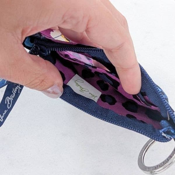 Vera Bradley Zip ID Case in African Violet NWT - Thumbnail 3