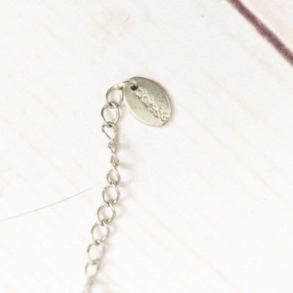 Claire's Bottle Charm Necklace Silver - Thumbnail 3