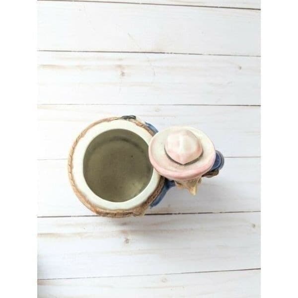 1950s Western Cowgirl Beer Barrel Mug - Thumbnail 2