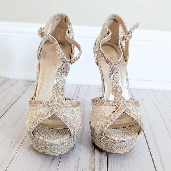 Dream Pairs Peep Toe Platform High Heels - Thumbnail 6