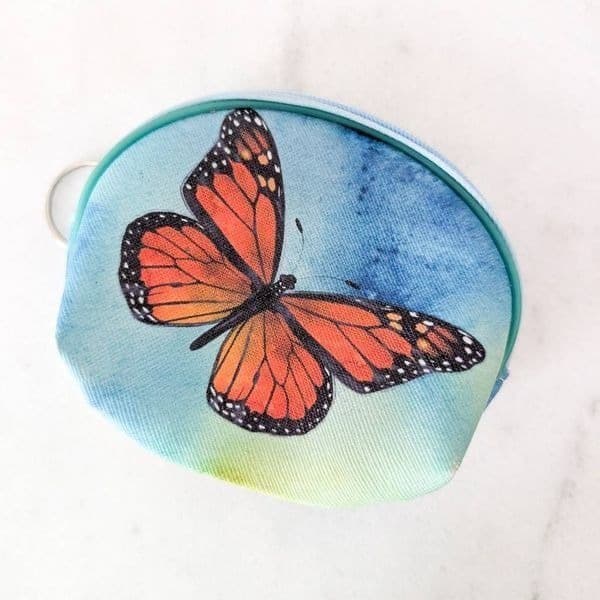 Butterfly Keychain Coin Purse - Thumbnail 2