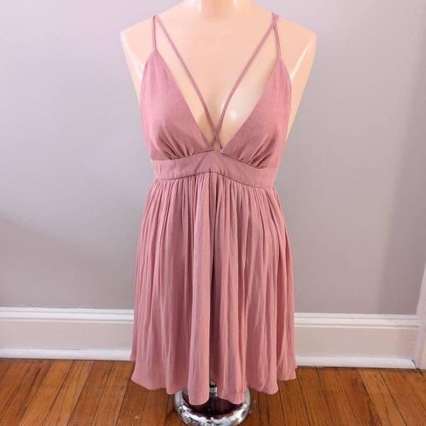 Forever 21 Strappy Dusty Rose Sundress