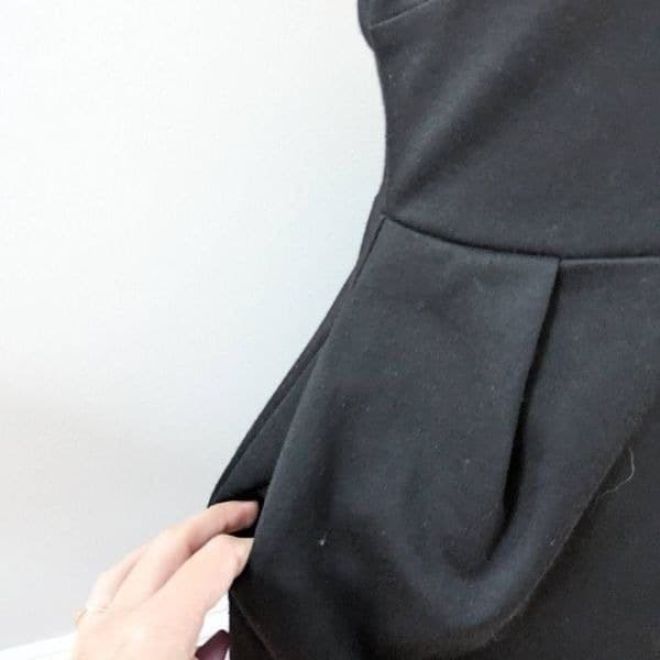 UO Silence and Noise Open Back Ponte Dress Black - Thumbnail 4