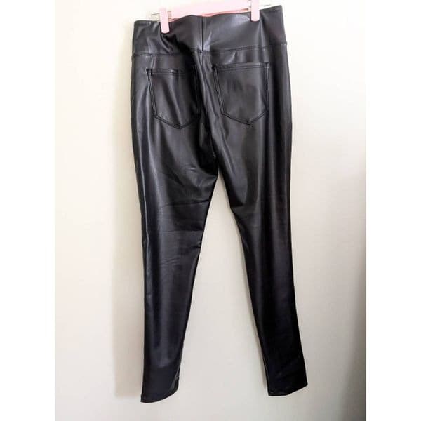 NWT SO Juniors Ponte Leggings Faux Leather - Thumbnail 3