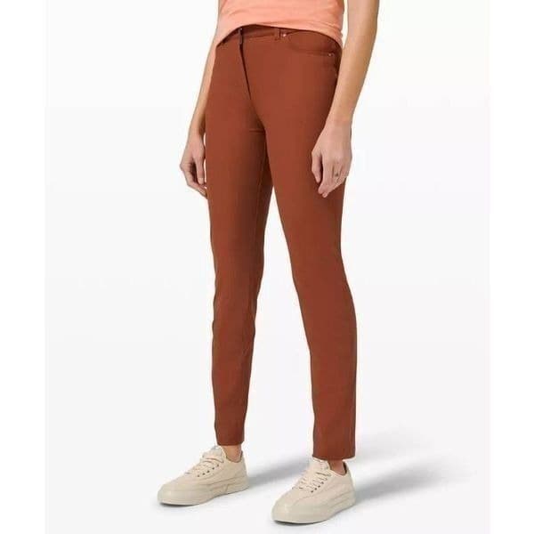 Lululemon City Slick Slim 5 Pocket High Rise Pant Ancient Copper - Thumbnail 2