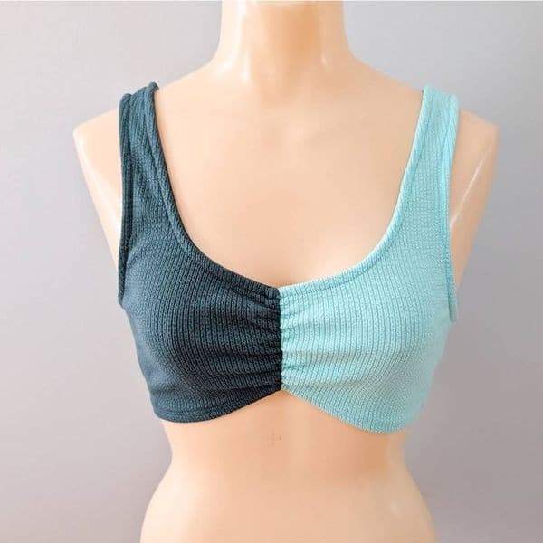 Wild Fable Color Block Crop Top - Thumbnail 4
