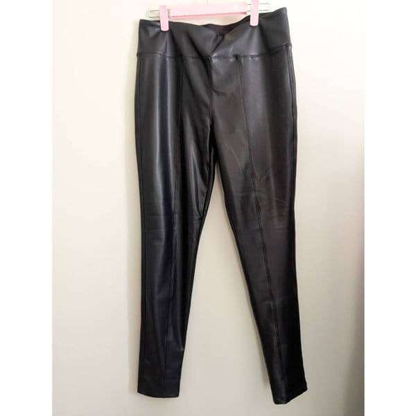 NWT SO Juniors Ponte Leggings Faux Leather - Thumbnail 2