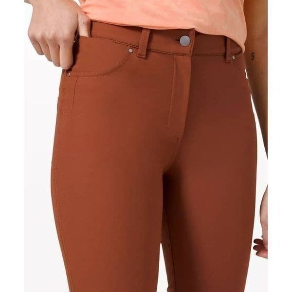 Lululemon City Slick Slim 5 Pocket High Rise Pant Ancient Copper - Thumbnail 4