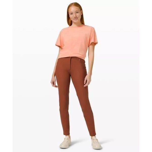 Lululemon City Slick Slim 5 Pocket High Rise Pant Ancient Copper