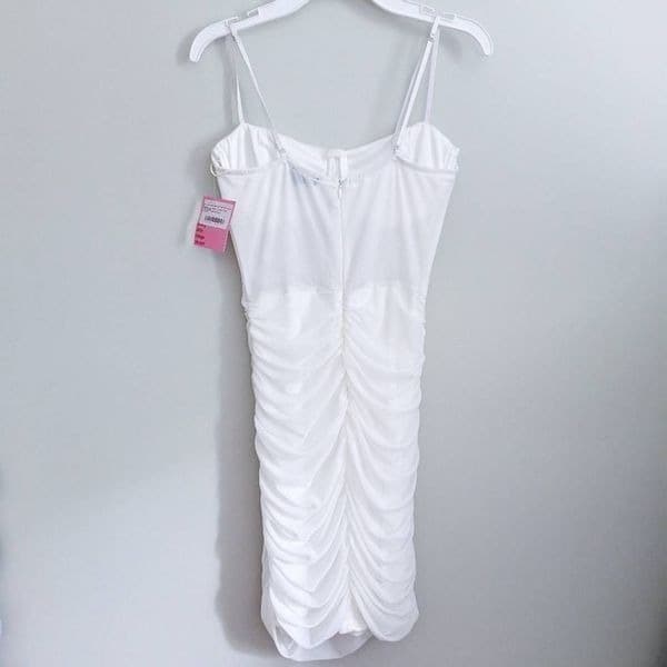 Blue Blush Mesh White Corset Dress NWT - Thumbnail 5