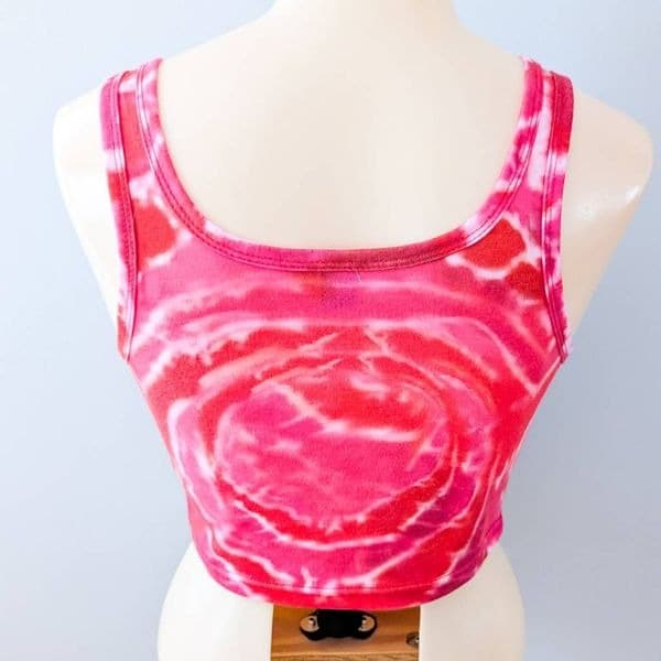 Shein Qutie Heart Print Tie Dye Tank Top - Thumbnail 2