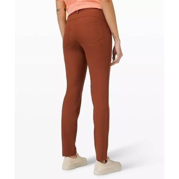 Lululemon City Slick Slim 5 Pocket High Rise Pant Ancient Copper - Thumbnail 3
