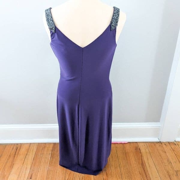Lauren Ralph Lauren Black Label Purple Twist Dress - Thumbnail 2