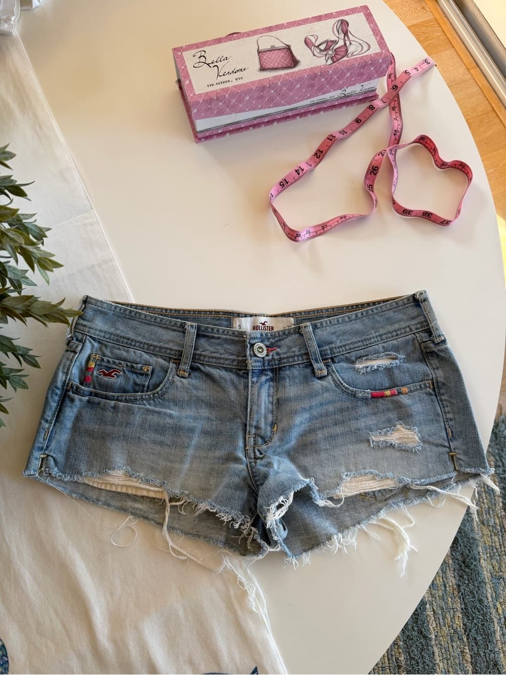 Vintage Hollister Low Rise Denim Shorts - Thumbnail 5