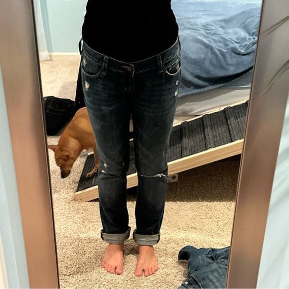 Vintage Bullhead Indigo Boyfriend Jeans - Thumbnail 8