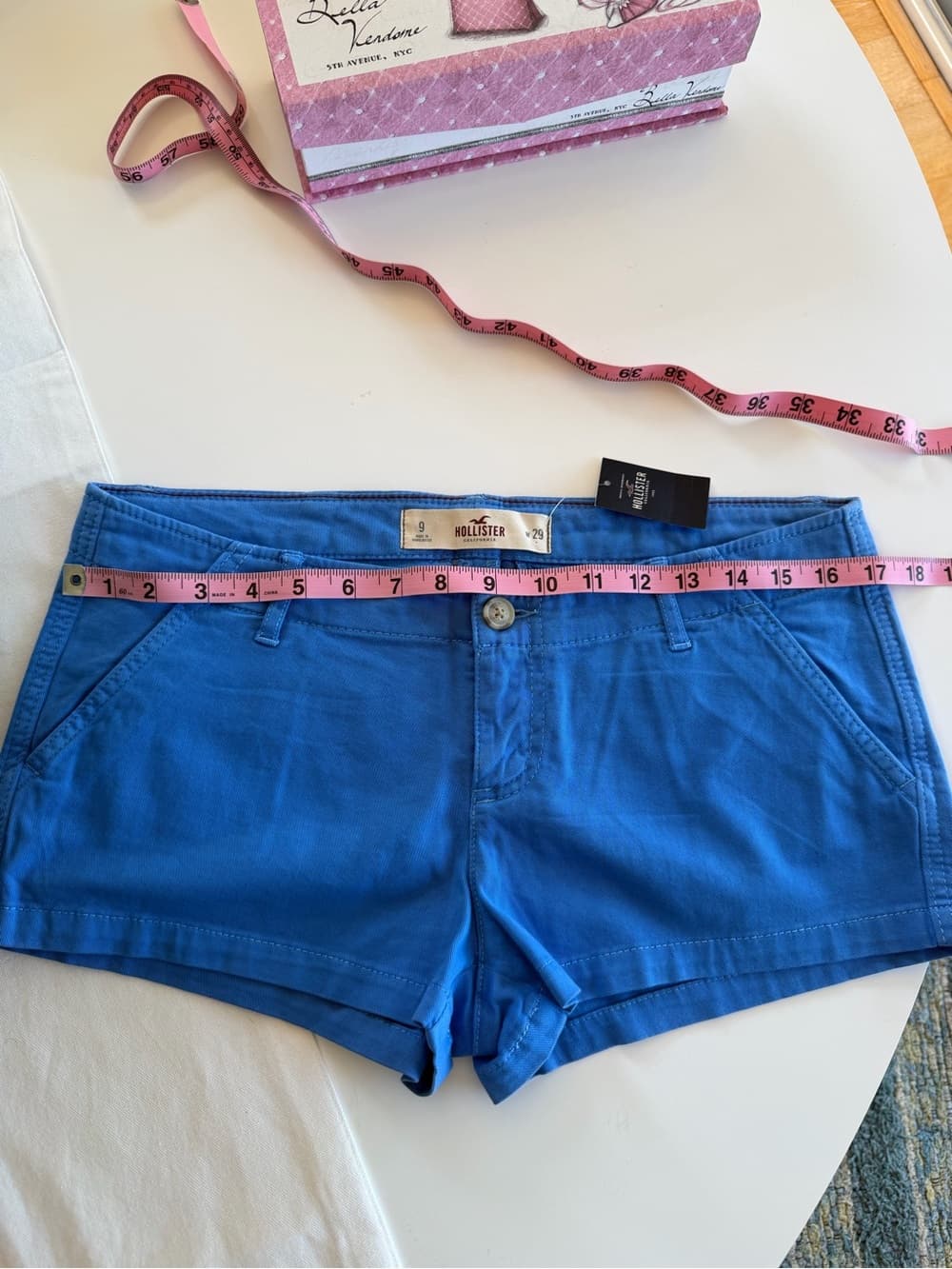 Vintage True Blue Cotton Shorts