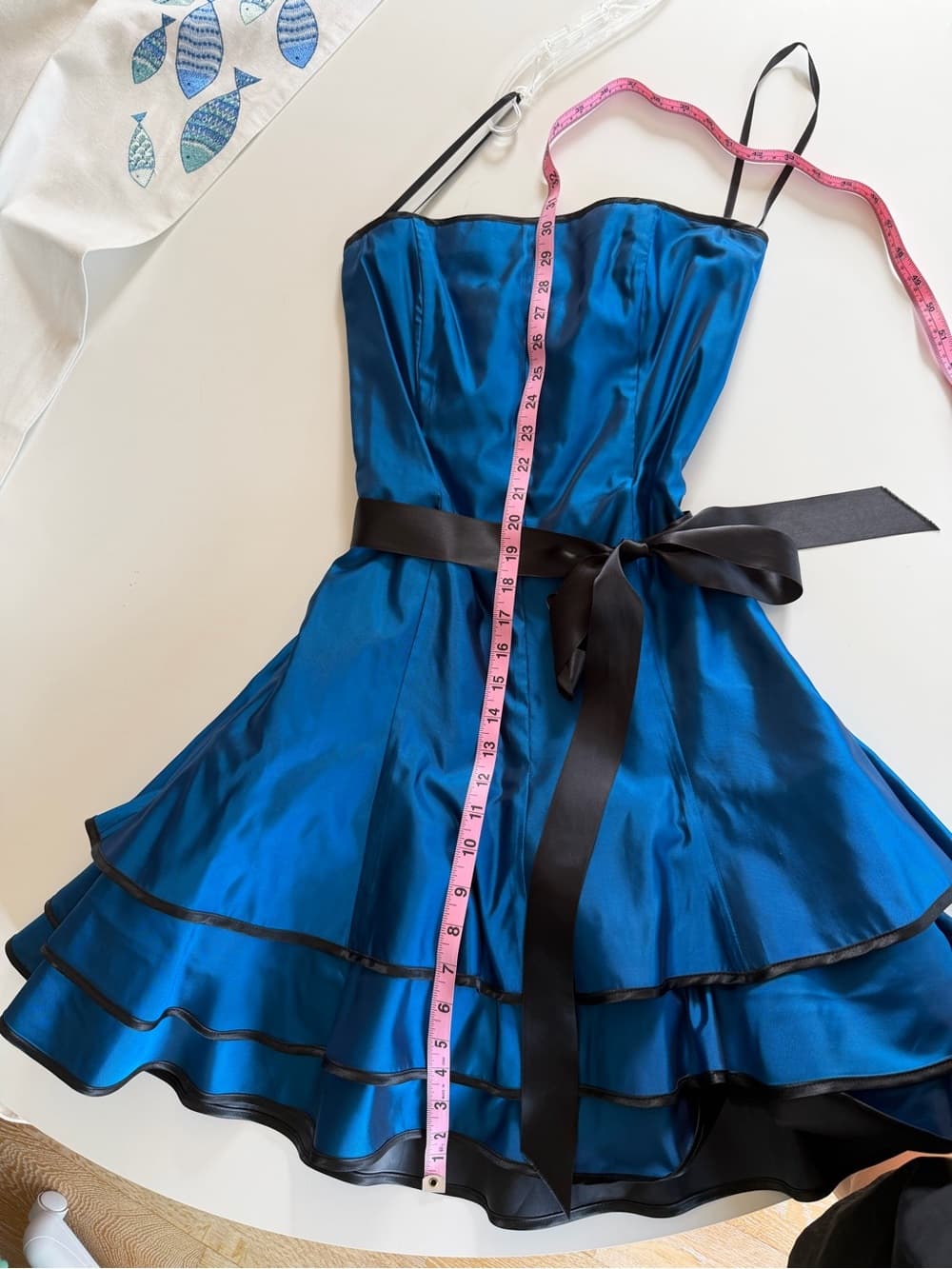 Gorgeous Royal Blue Cocktail Dress - Thumbnail 5