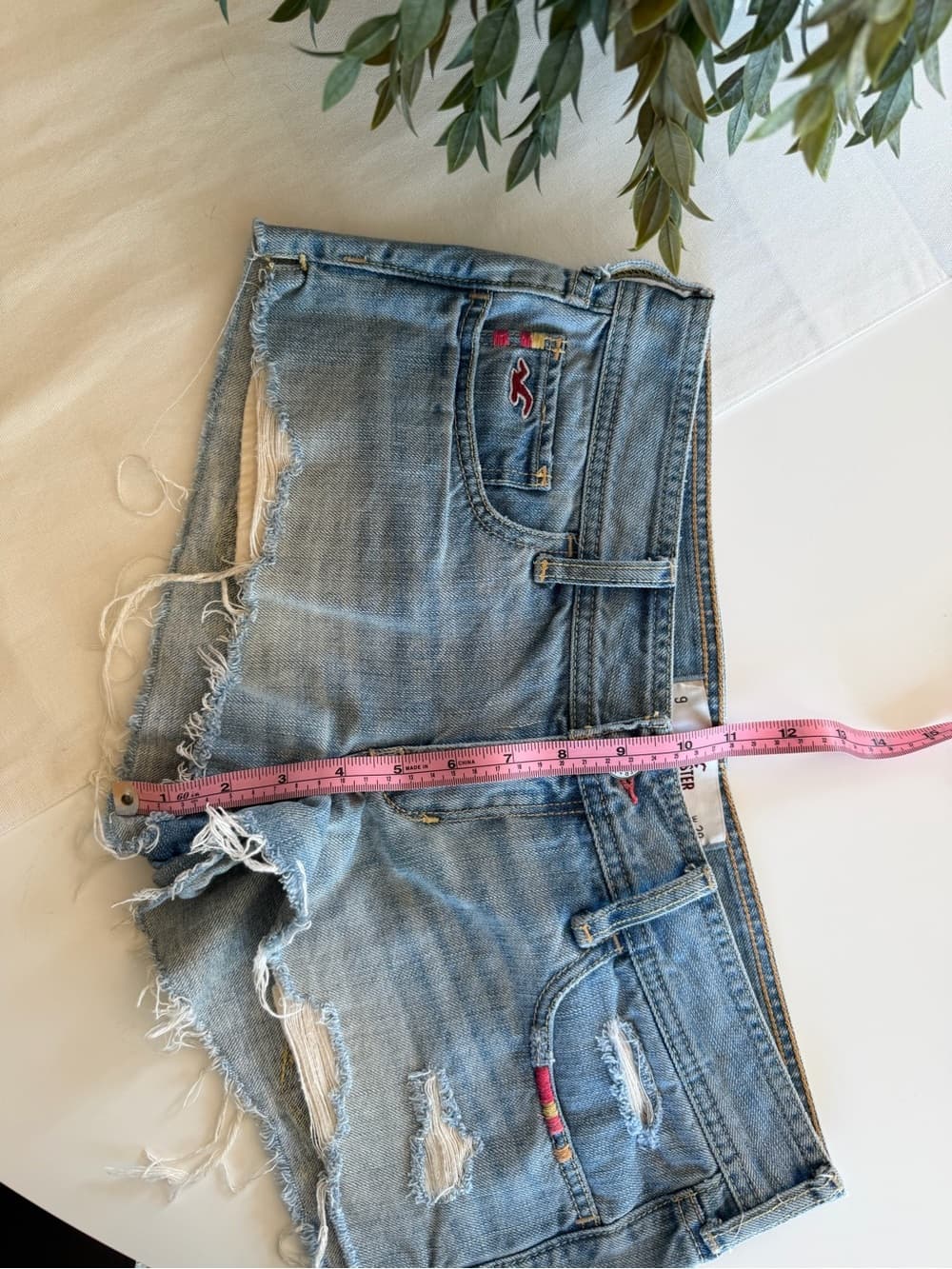 Vintage Hollister Low Rise Denim Shorts - Thumbnail 2